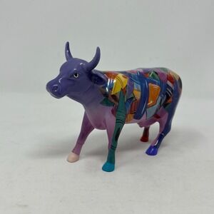Cow Parade #9192 2001 Crayon Cow Decorative Figurine Westland Giftware 6''